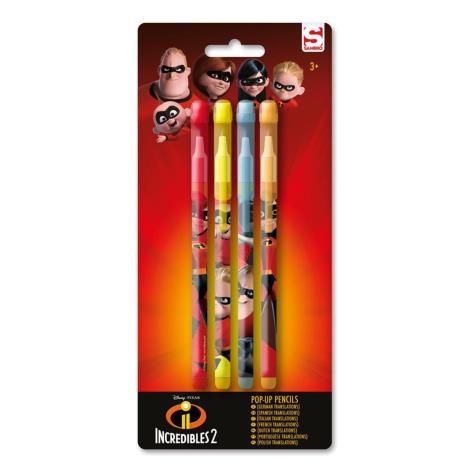 Incredibles 4 Pack Pop Up Pencils £1.29